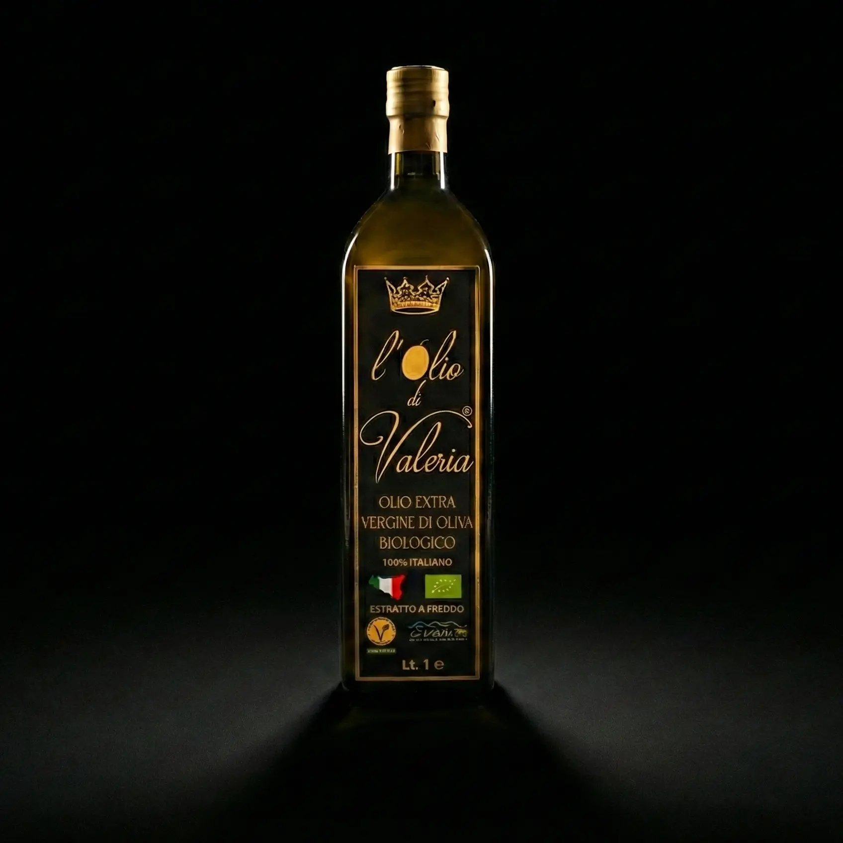 Bottiglia Marasca 1 Litro Olio Extravergine Biologico Siciliano Formato Famiglia